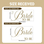 Bride to Be Decal, Bridal Shower Balloon Arch Backdrop Decor for Wedding, Engagement Party Decoration (Bride to Be Sign)