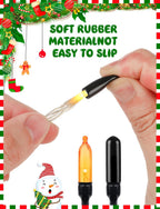 250Pcs Christmas Light Covers, No Glow Caps, Soft Rubber String Light Caps, Blackout Cap Covers to Hide The Extra Lights Not Needed for 5mm Diameter Glass LED String Lights