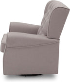 Delta Children Emma Nursery Glider Swivel Rocker Chair- Greenguard Gold Certified, French Grey