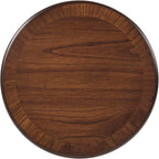 Retro Coffee Table Sets 3 s, Wood Living Room Table Set Include 44" Oval Coffee Table, Round End Table Set of 2, Walnut