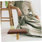 Abaodam Stool Small Wooden Bench Ergonomic Posture Correcting Prayer Chair Under 150cm Height Home and Studio Use