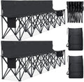 NAIZEA Foldable Sideline Bench,Portable Soccer Bench, Folding Team Chair for Soccer, Baseball, Camping, Outdoor Events