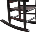 Kids Rocking Chair, Children’s Rocking Chair, Toddler Rocking Chair Porch Rocker Chair with Classic Rocker and Hardwood Construction, for Nursery, Indoor, Outdoor, Living Rooms (Espresso)