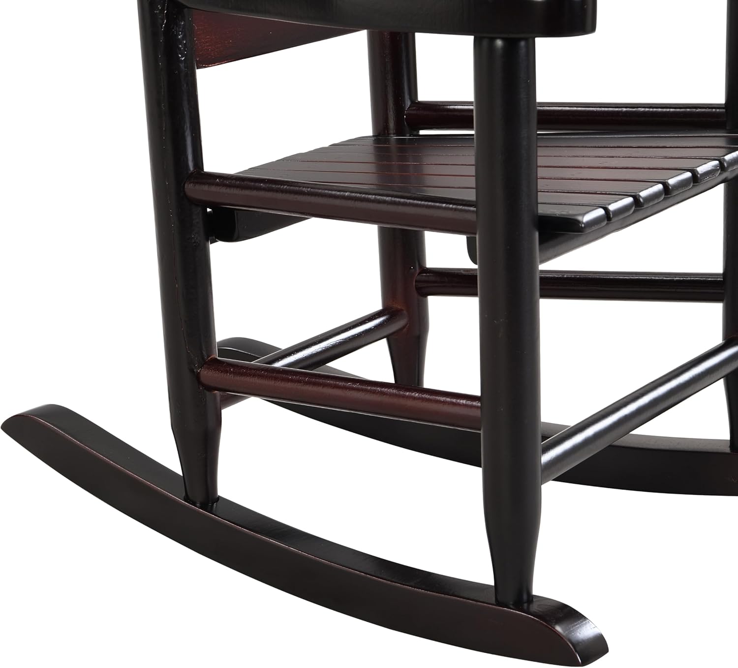 Kids Rocking Chair, Children’s Rocking Chair, Toddler Rocking Chair Porch Rocker Chair with Classic Rocker and Hardwood Construction, for Nursery, Indoor, Outdoor, Living Rooms (Espresso)