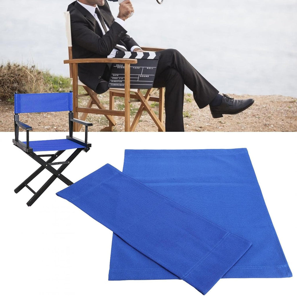 Uxsiya 2 Pcs Chair Canvas Replacement Canvass Director Chair Canvas Replacement for Daily Use Home Supplies Blue