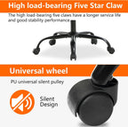 Gaming Chair, High Back PU Leather Gaming Chairs Computer Chair with Headrest & Lumbar Support, Height Adjustable Wide Seat Gaming Chairs for Adults, Game Chair with Footrest & Armrest