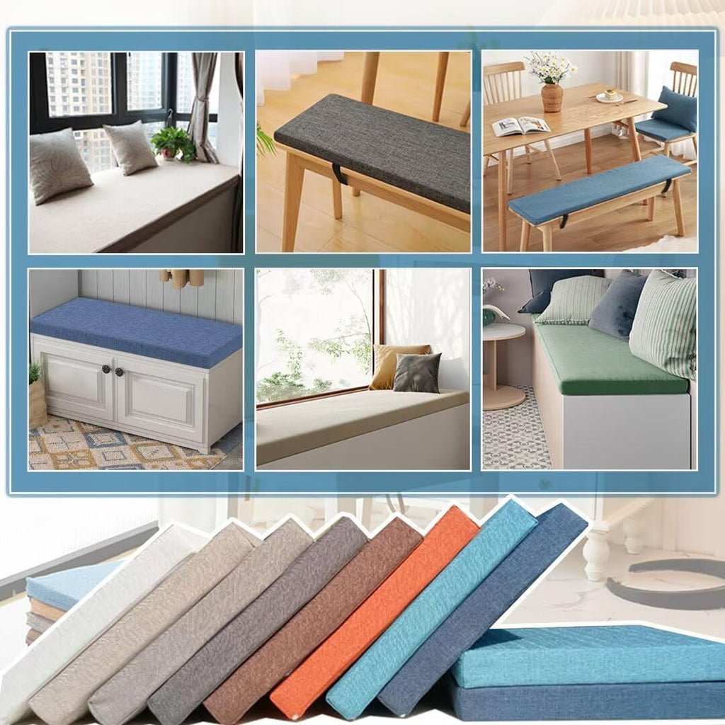 Outdoor Cushions for Garden Furniture 48/52/70.9x9.1x1.2in for Patio Furniture Kitchen or Dinin Bench, Comfortable Bench Seat Mat with Non-Slip Backing(@5,90x40x3cm/35.4x16x1in)