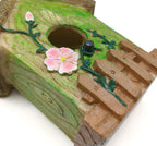 2 Pcs Hanging Bird Houses for Outside Bluebird Houses for Outside Swallows Wren Birdhouse Finch Nesting Box Patio Garden Deco