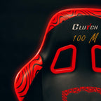 Clutch Chairz Pewdiepie Chair LED 100M- Ergonomic Gaming Chair, Video Game Chairs, Office Chair, High Chair and Lumbar Pillow for Computer Desk - Black - Throttle Series