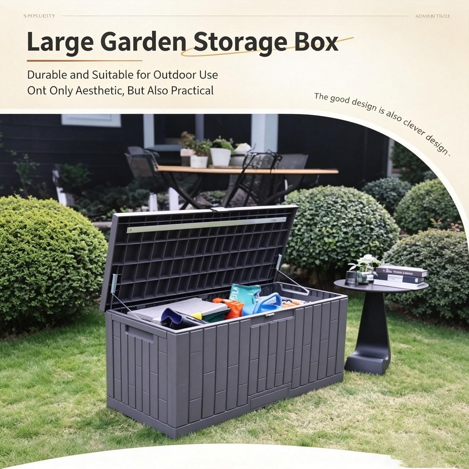 Package Delivery Boxes For Outside, Outdoor Storage Box With Lock Slot, Features Extra-large Storage Space, Deck Boxes Outdoor Waterproof, for A Wide Range Of Applications(X-Large)