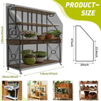 Waterproof Potting Bench Cover for Outdoor Garden Tables, Universal Size for Planting Workbench 600D Oxford Cloth