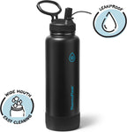 ThermoFlask Insulated Water Bottle with Spout Lid (40 oz, Electric Eclipse) - Leakproof, Stainless Steel Water Bottle for Cold & Hot Drinks, Travel & Daily Hydration
