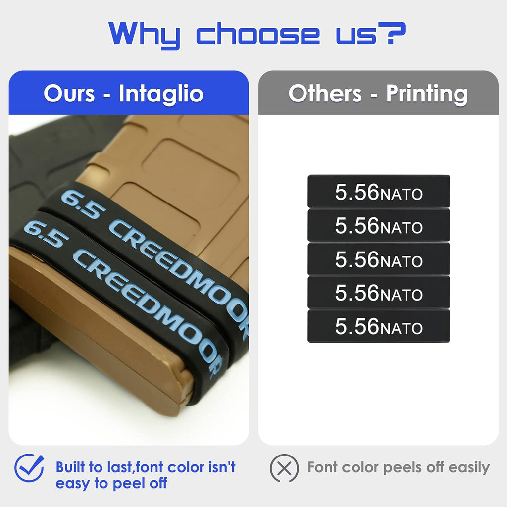 Aolamegs 6.5 Creedmoor Magazine Marking Bands 6 Pack