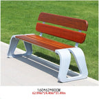 Patio Benches for Outdoors Outdoor Rest Park Bench Seat Square Garden Solid Wood Plastic Garden Benches for Outdoors