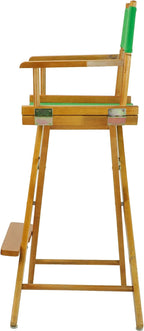 Casual Home Director's Chair ,Honey Oak Frame/Green Canvas,30" - Bar Height