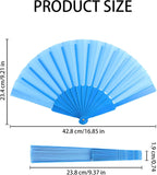 Women Hand Folding Fan, Portable Folding Hand Fans, Solid Color Dance Fans for Festivals, Performances and Decorations