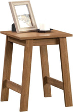 Small Square Premium Wood Side Table - Sturdy Space-Saving Walnut Finish End Table for Living Room Bedroom Sofa Bedside Balcony Home Office