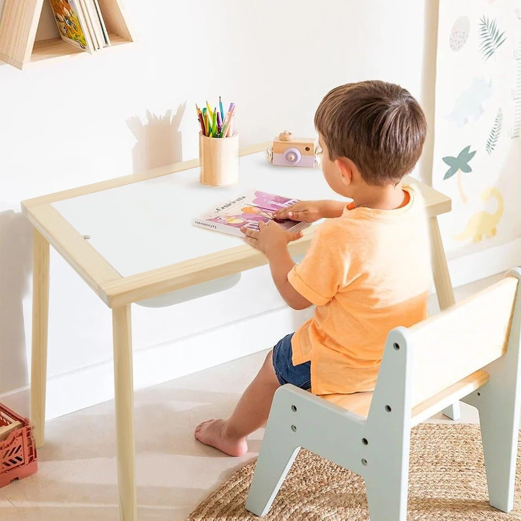 Frogprin Sensory Table for Toddlers 1-3, Kids Table with 3 Storage Bins Writable Lids, Sensory Activity Table, Play Sand Table for Indoor Outdoor