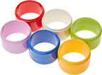 6 Napkin Rings by COSMOPLAST