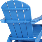 HDPE Laguna Outdoor Rocking Poly Adirondack Chair (Set of 2), Pacific Blue