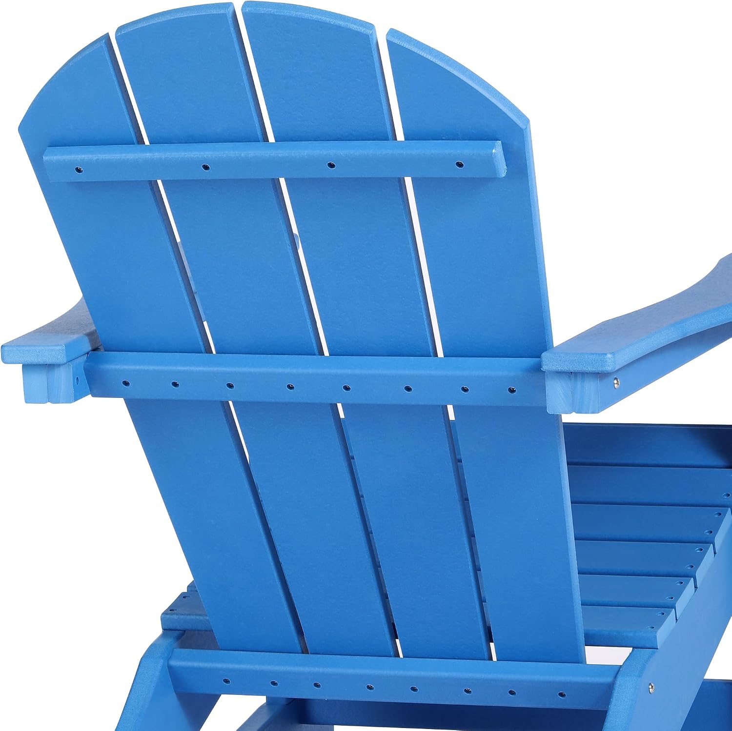 HDPE Laguna Outdoor Rocking Poly Adirondack Chair (Set of 2), Pacific Blue