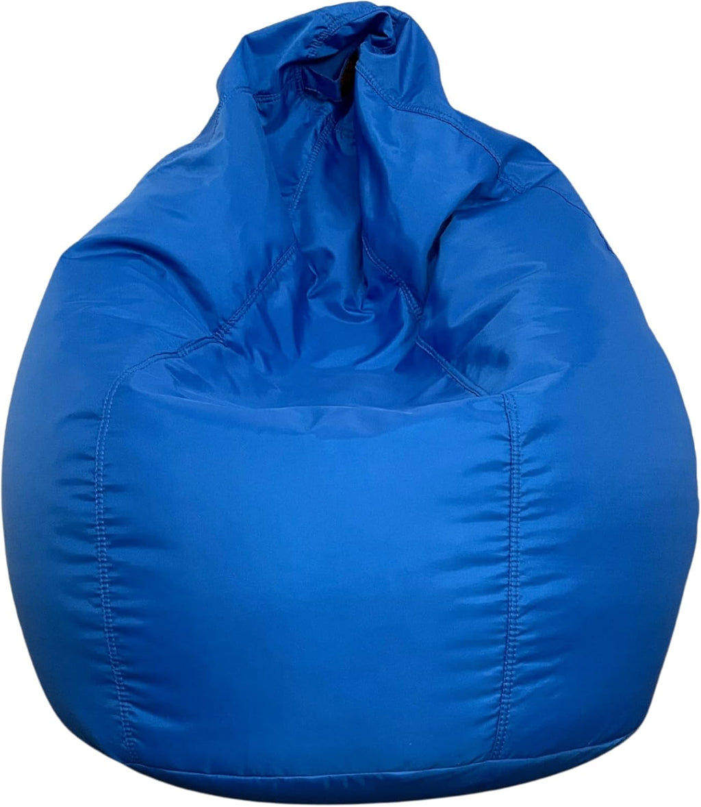Dojo Teardrop Bean Bag Chair (Filled) - Plush Ultra Soft Giant Bean Bag for Adults, Teens - Double Stitched, Easy to Clean (Oxford Blue, Filled Bean Bag)