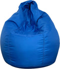 Dojo Teardrop Bean Bag Chair (Filled) - Plush Ultra Soft Giant Bean Bag for Adults, Teens - Double Stitched, Easy to Clean (Oxford Blue, Filled Bean Bag)