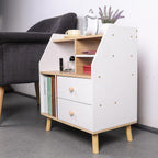 Nightstand with 2 Drawers, Modern Bedside Table Simple Bedside Storage Locker Nordic Bedside Storage Cabinet for Home Bedroom