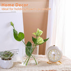 UPBUD 4 Inch Small Glass Cylinder Vases for Centerpieces | 12pcs Clear Flower Vase for Wedding Decorations, Floating Candle Vases in Bulk, Hurricane Candle Holders for Table, Home Décor