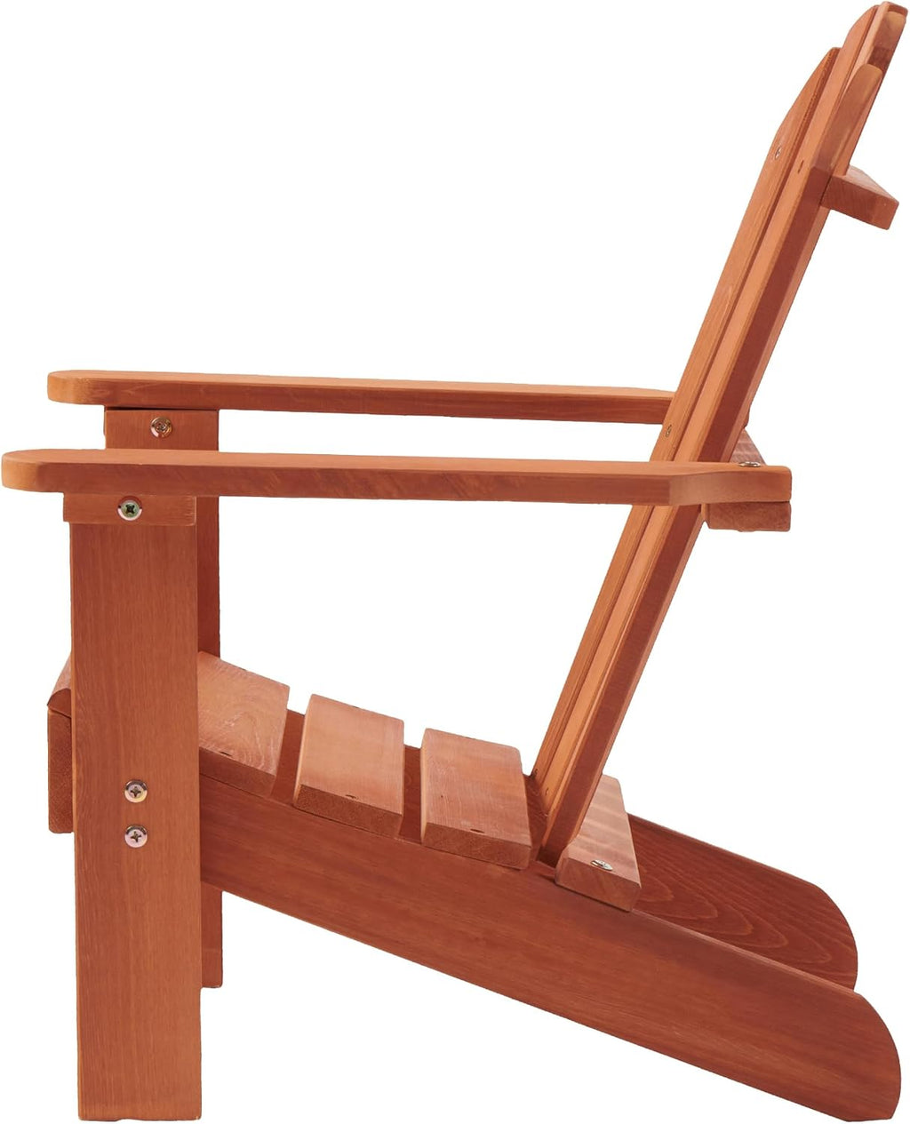 Wooden Kid's Adirondack Chair for Indoor and Outdoor, Natural Cedar Patio Lounge Chiar for Kids