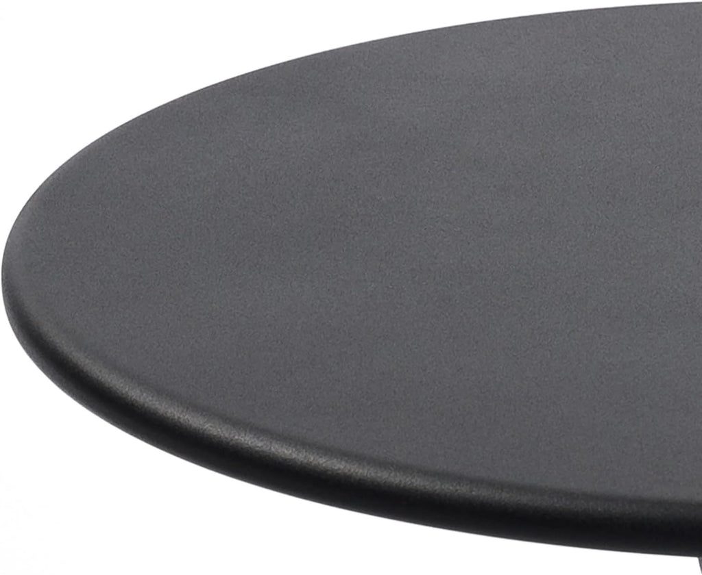 2P Vintage Metal Round Side Table, End Table for Sofa Bedside Nightstand, Accent Decorative Table for Small Space Living Room Bedroom (1, Black)