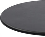 2P Vintage Metal Round Side Table, End Table for Sofa Bedside Nightstand, Accent Decorative Table for Small Space Living Room Bedroom (1, Black)