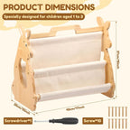 Double Sided Bookshelf – 2 Portable Bookshelf, Book Shelf for Rooms & Playroom, Cute Kangaroo Design Montessori,Book Display Shelve