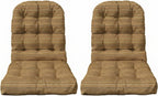 RSH DECOR: Outdura Tufted Adirondack Chair Cushion | 42.5” x 21” | Outdura Performance Fabric | Water & Fade-Resistant | Outdoor Cushion for Patio Furniture | Made in USA (Moran Sonoma)