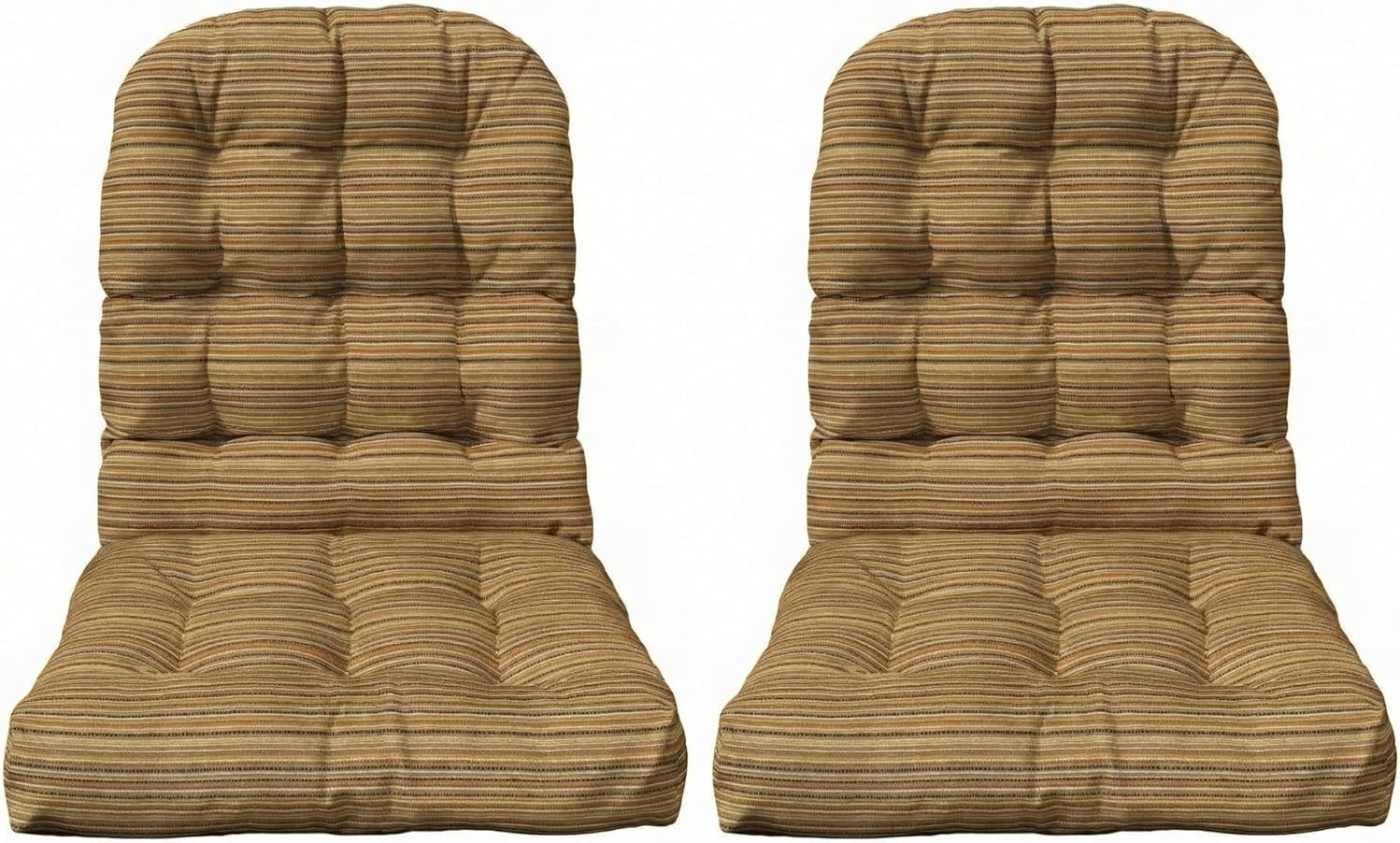 RSH DECOR: Outdura Tufted Adirondack Chair Cushion | 42.5” x 21” | Outdura Performance Fabric | Water & Fade-Resistant | Outdoor Cushion for Patio Furniture | Made in USA (Moran Sonoma)