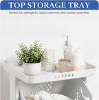 4-Tier Vertical Laundry Hamper Sorter with Wheels, Removable Vertical Rolling Laundry Basket, 4 Section Sorters Cart for Small Space, Dorm, Closet, Bathroom Grey-4Layer