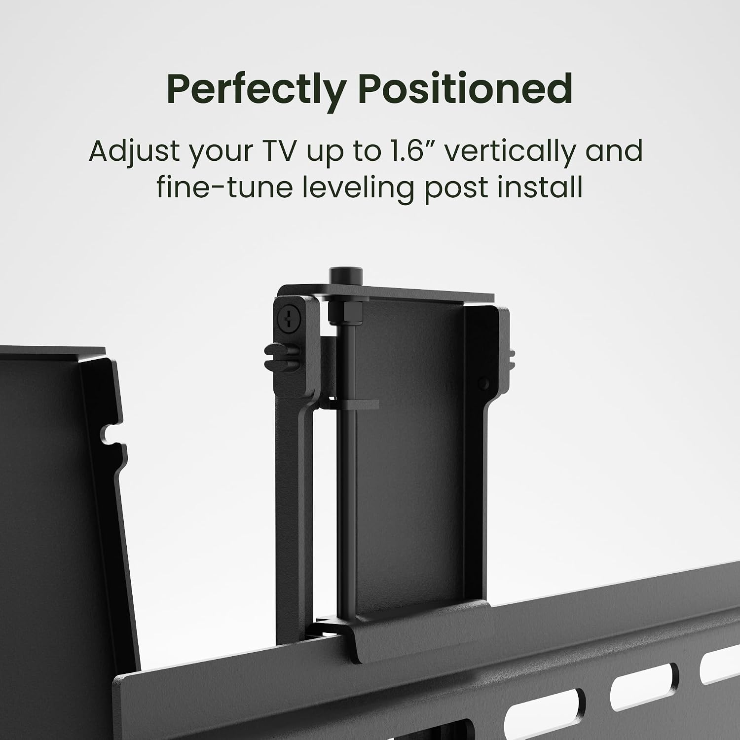 Kanto PT405 Pro Series Ultra Low-Profile Tilting TV Mount for 50” - 90” TVs | Razor-Thin 0.7” Profile | 125 lbs Capacity | Kickstand for Cable Access | Black