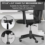 MySit Heavy Duty 300 LBs Office Chair Tilt Mechanism Replacement Parts, 5.9'' x 8.6" Mounting Holes Tilt Control Mechanism(Not Standard Dimension)