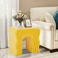 Heavy Duty End Table, 300KG Capacity Creative Coffee Table for Living Room Bedroom, Nightstand Compact Lightweight Design with Stable Base, 3 Color Options (Ginger Color)