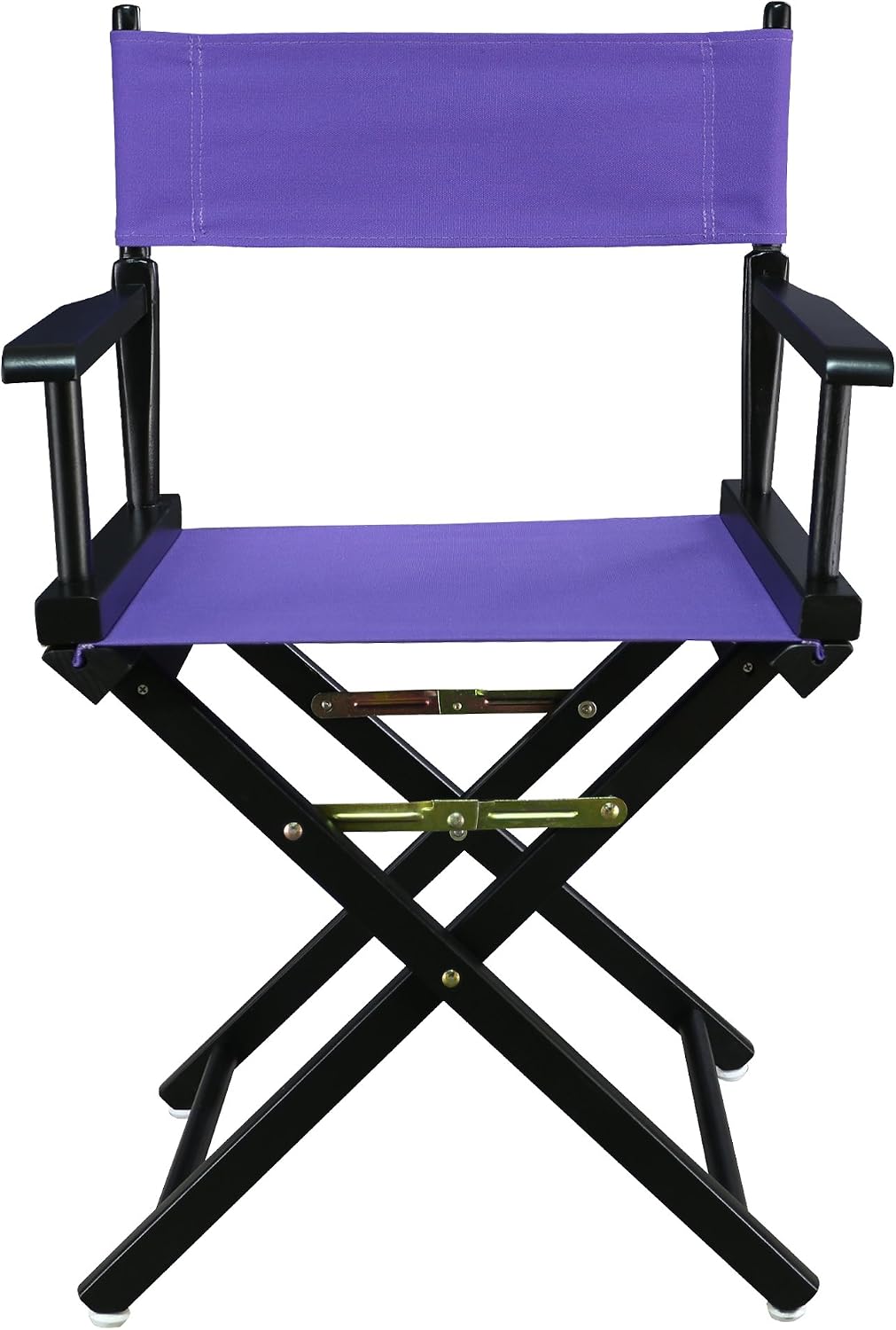 Casual Home 200-02/021-41 18" Black Frame-Purple Canvas Director Chair Classic Height, BlackFrame