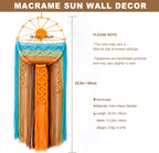 Artilady Sunset Wall Art Dream Catcher - Macrame Wall Hanging Large Dreamcatchers, Hand Woven Boho Tapestry Colorful Sun Wall Decor for Bedroom Nursery Living Room Nursery (Sunset)