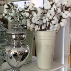 3 PCS 12 Inch Rustic Galvanized Flower Vases, Farmhouse French Buckets for Beautiful Floral Arrangements, Home Decor or Weddings and Events