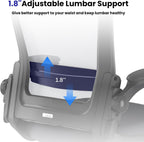 Drafting Chair Tall Office Chair for Standing Desk with Up & Down Flip-Up Armrest, 9” Adjustable Height High Desk Chair with Footrest Ring, 120° Recline Mesh Ergonomic Chair, 300 lbs