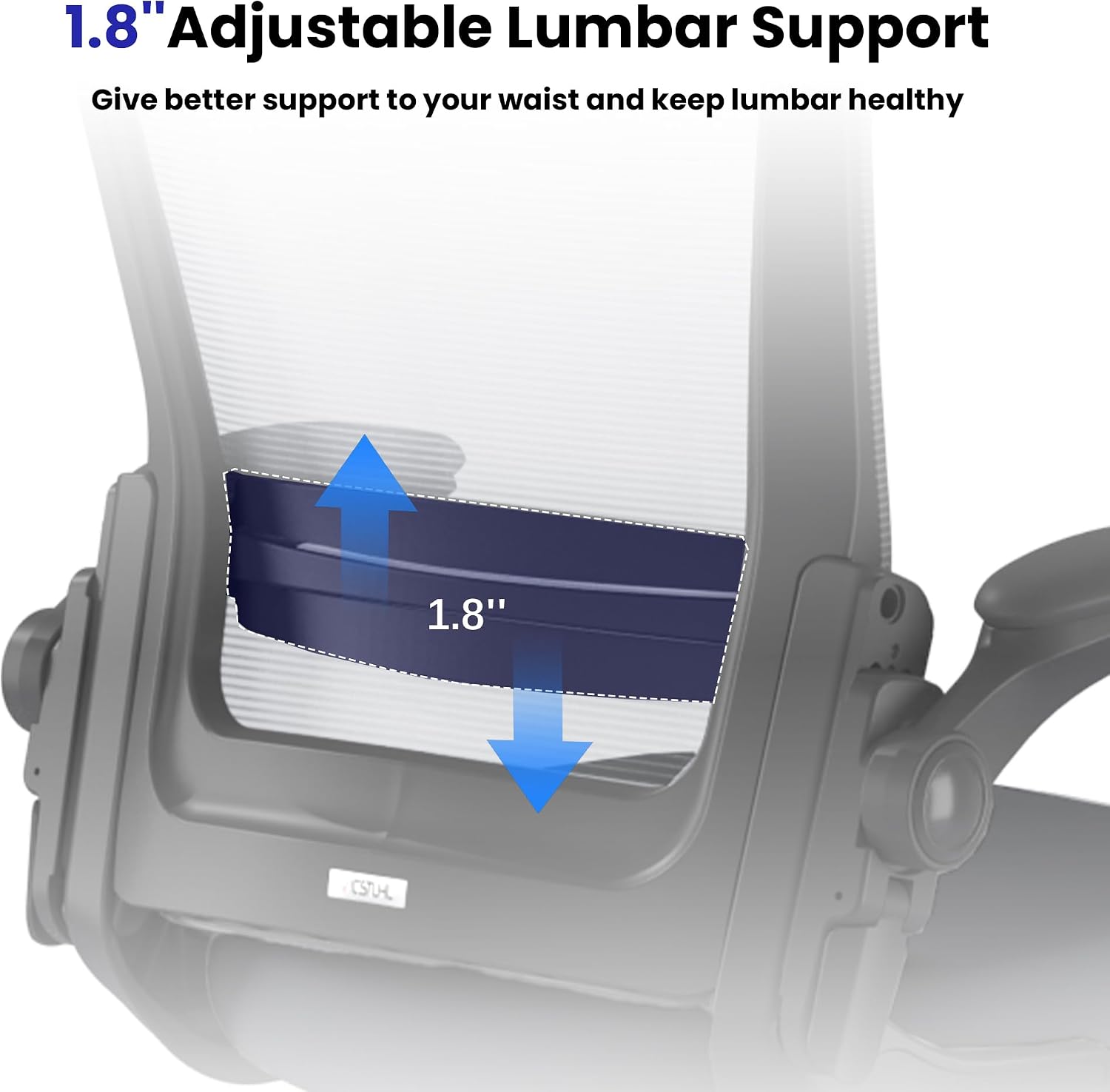 Drafting Chair Tall Office Chair for Standing Desk with Up & Down Flip-Up Armrest, 9” Adjustable Height High Desk Chair with Footrest Ring, 120° Recline Mesh Ergonomic Chair, 300 lbs