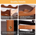 Wine Rack Countertop, 16 Bottle Wine Racks for Wine Bottles Storage Display, 4 Tier Wooden Wine Rack Free Standing Floor Wine Racks Countertop Wine Holder Bottle Rack Wine Storage Cabinet Shelf