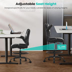 Drafting Chair, Tall Office Chair for Standing Desk, 500Lbs PU Leather Ergonomic Chair with 90 °Flip-up Armrests, Adjustable Foot Ring & Height, for Home, Drawing, or Counter Use(Black)