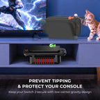 Desktop Holder Playstand Mount Bracket for Switch 2 Stand/Switch 2 Flat Dock Angled Stand Enhance Heat Dissipation