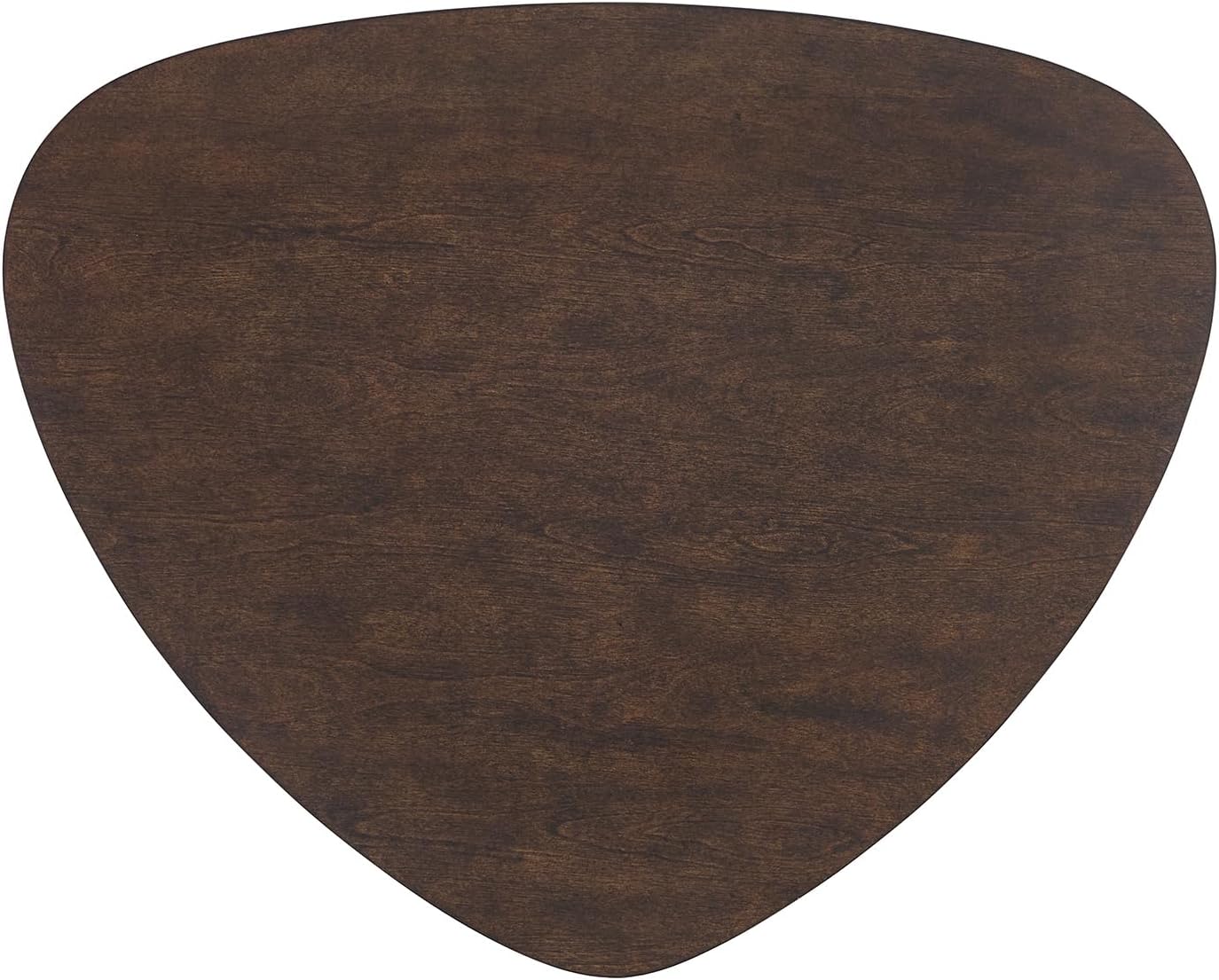San Pietro Mid-Century Modern End Table with Storage Shelf, Triangular Wood Side Table, Living Room Accent Table | Espresso Finish
