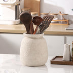 Ceramic Flower Vases Home Decor, Rustic Farmhouse Decorative Vase Pottery Wide-Mouth Vases for Home Decor Table Living Room Entryway Mantel Bookshelf Bedroom Bathroom Kitchen - 7.48" W
