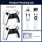 2026 New Wireless Retro Game Console, 23 Emulators and 40000+Games, Plug and Play 4K HDMI TV Game Stick, with Dual 2.4G Wireless Controllers (81G)